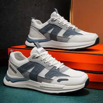 Мужская обувь, летняя, новая, дышащая, нескользящая, повседневная, кроссовки Forrest Gump, на платформе, универсальная, модная, спортивная, сетчатая, папина обувь 39