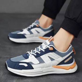 Мужская обувь, летняя, новая, дышащая, нескользящая, повседневная, кроссовки Forrest Gump, на платформе, универсальная, модная, спортивная, сетчатая, папина обувь 39