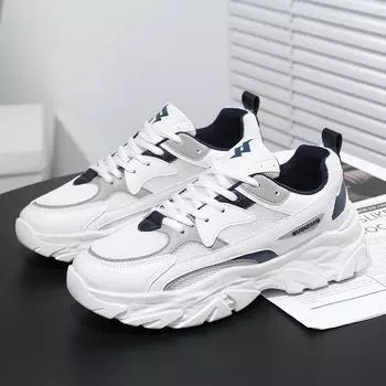 Мужская обувь летняя новая дышащая нескользящая повседневная обувь универсальная модная спортивная сетчатая обувь для папы модная обувь кроссовки для бега пятно 39