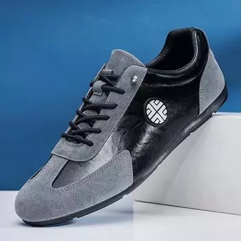 Мужская обувь летняя новая модная универсальная повседневная обувь мягкая подошва одна педаль ленивые туфли Doudou обувь модная обувь Forrest Gump мужская обувь 39