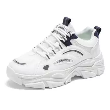 Мужская обувь, летняя, новая, молодежная, универсальная, дышащая, сетчатая, спортивная, для отдыха, на платформе, для бега, маленькая белая обувь для папы 39