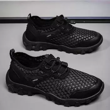 Мужская обувь летняя новая обувь для дайвинга рафтинг обувь для ручья обувь для отдыха на море сандалии мужская спортивная обувь 39 чёрный