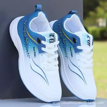 Мужская обувь, летняя, новая, сетчатая, дышащая, повседневная, легкая, универсальная, мягкая подошва, дезодорирующая, спортивная обувь, модная обувь для бега 38