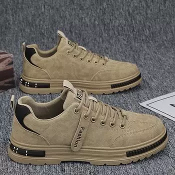 Мужская обувь, лето 2024, новая спортивная повседневная обувь, трендовая обувь для любой одежды, легкая обувь для защиты труда 44 чёрный