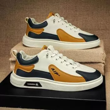 Мужская обувь, лето 2025, новая мужская мягкая подошва, дышащая, молодежная, универсальная, студенческая, трендовая, повседневная обувь для мужчин 39 чёрный