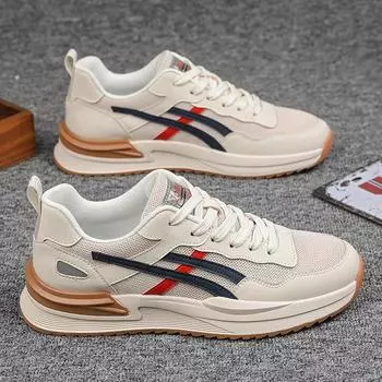 Мужская обувь лето 2025 новые повседневные спортивные туфли Forrest Gump мужские весенние ретро сетчатые дышащие дезодорирующие туфли tide 39