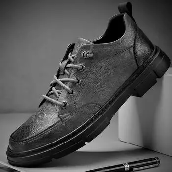 Мужская обувь lfashion кожаные туфли для вечеринок мужские туфли на плоской подошве дышащие весна осень итальянские мужские оксфорды британские мужские туфли 6.5