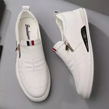 Лоферы мужские, мягкая обувь без шнуровки на плоской подошве, легкая обувь для вождения, прогулочная обувь 38