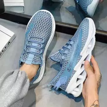 Мужская обувь мода 2024 сетчатые кроссовки для отдыха на теннисе высокого качества дышащие дешевые ликвидные удобные мужские повседневные туфли 36