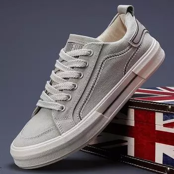 Мужская обувь мода студенческие повседневные мужские парусиновые туфли удобные дышащие кроссовки для мужчин 44