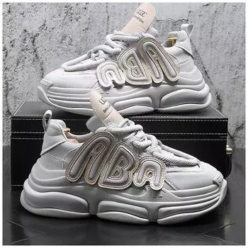 Мужская обувь, модная мягкая подошва, повседневная обувь на шнуровке, толстая подошва, спортивная обувь для бега, удобная, нескользящая, легкая мужская обувь 38 чёрный