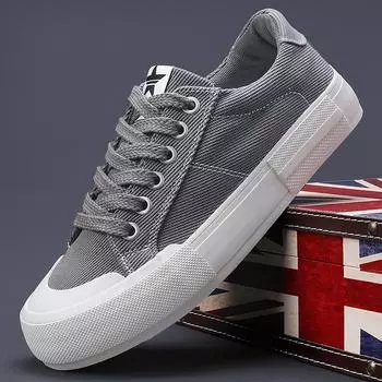 Мужская обувь Модная мужская повседневная парусиновая обувь Дизайн Удобная обувь для сноуборда 38