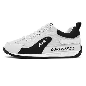 Мужская обувь, модная нескользящая обувь на плоской подошве, удобные новые повседневные кроссовки, дышащая обувь, уличная прогулочная обувь, спортивная обувь 39 белый