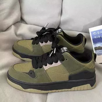 Мужская обувь Модная обувь для повседневных парных кроссовок 36 армия зеленый