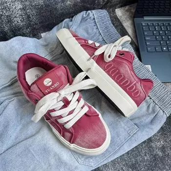 Мужская обувь, модная обувь, нишевый дизайн, старая парусиновая обувь, мужские студенческие туфли с низким верхом, универсальные, спортивные, для скейтборда, мужские 39