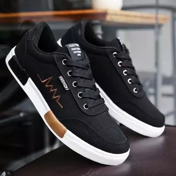 Мужская обувь, модная повседневная обувь на плоской подошве, студенческая дышащая белая парусиновая обувь, кроссовки, повседневная парусиновая обувь, вулканизированная обувь на плоской подошве со шнуровкой 39 серый