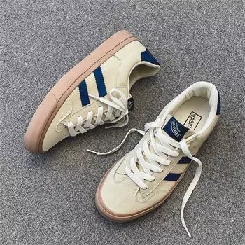 Мужская обувь. Модные низкие парусиновые туфли для мужчин и женщин. Универсальные тренировочные туфли в гонконгском стиле на плоской подошве для мужчин. 39