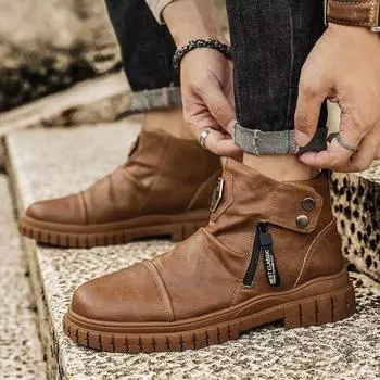 Мужская обувь, модные высокие новые ботинки для мужчин, дизайнерский размер 44, повседневная нескользящая качественная обувь, предложения Y2k, низкая цена, мода 43