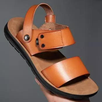 Мужская обувь Мягкие и удобные сандалии Нескользящие Мягкие и удобные износостойкие модные модные толстые подошвы для дома и улицы 38