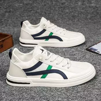 Мужская обувь, мужская парусиновая обувь, уличная четырехсезонная дышащая мужская обувь для доски, мужская модная дышащая повседневная офисная обувь 44 синий