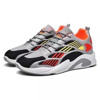 Мужская обувь, мужские дышащие кроссовки на мягкой подошве, студенческие удобные кроссовки, трендовая уличная повседневная обувь, Zapatillas Hombre 44 серый