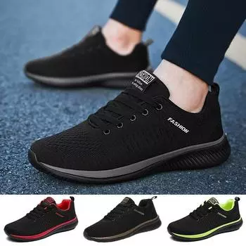 Мужская обувь на шнуровке Мужская повседневная обувь Легкие дышащие кроссовки Мужские кроссовки 45 красный