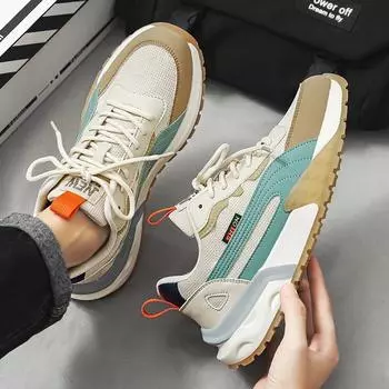 Мужская обувь на шнуровке Мужские кроссовки для бега Мужские сетчатые кроссовки Дышащие удобные мужские вулканизированные туфли Износостойкие Zapatillas 39