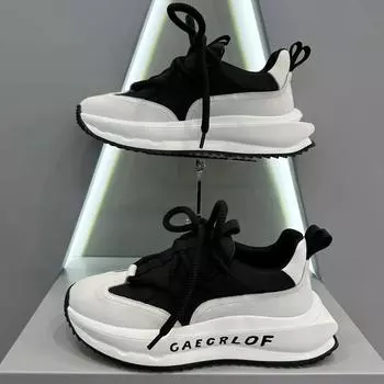 Мужская обувь на толстой подошве, удобная, универсальная, дышащая, нескользящая, спортивная обувь для отдыха на природе, повседневная обувь для путешествий 39 чёрный