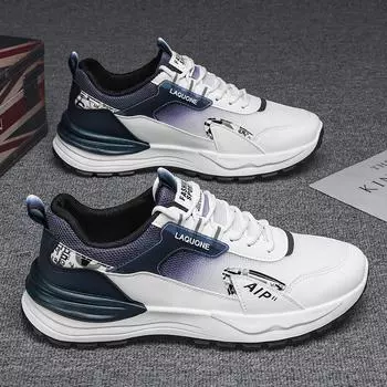 Мужская обувь на весну и лето, дышащая сетчатая обувь для подростков, для спорта и отдыха 39 чёрный