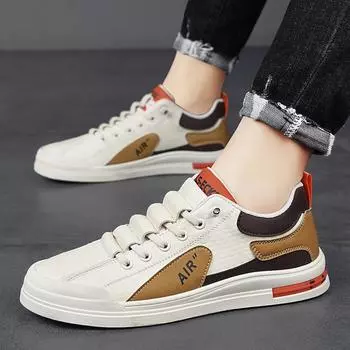 Мужская обувь на все сезоны, новая низкая посадка, корейская версия, легкие контрастные цвета, обувь для досок, молодежная спортивная и повседневная обувь, тренд на плоской подошве 39