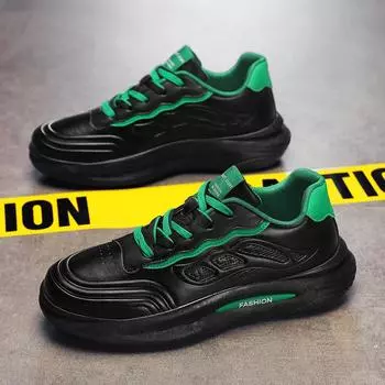 Мужская обувь на все времена года, обувь на платформе, спортивная обувь на шнуровке, кроссовки Harajuku, модные белые кроссовки KM108 39