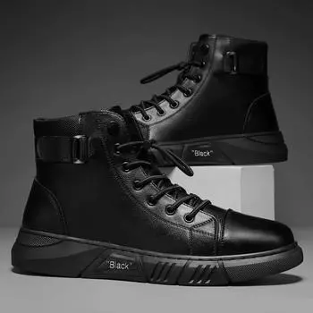Мужская обувь Нескользящая обувь Модная обувь Дышащая повседневная обувь Ботинки Martin Обувь для мужчин Обувь 44