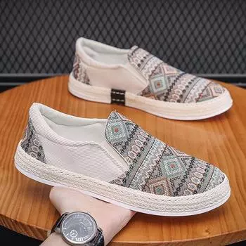 Мужская обувь Низкие туфли L Fisherman Shoes Canvas Shoes На платформе Overboard Shoes Casual 39