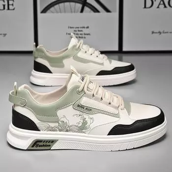 Мужская обувь, новая летняя дышащая легкая обувь, мужская студенческая модная спортивная обувь на платформе для отдыха, модная обувь 39