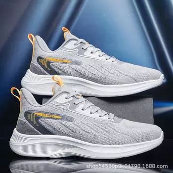 Мужская обувь, новая летняя дышащая тонкая сетка, плетение мушек, спортивная повседневная обувь для бега из кокоса, дышащая, модная обувь очень большого размера 39