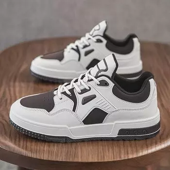 Мужская обувь, новая весенне-летняя дышащая студенческая обувь белого цвета, модная универсальная спортивная и повседневная обувь с низким верхом, модная обувь для мужчин 39 коричневый