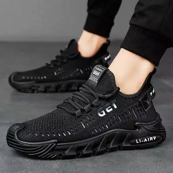 Мужская обувь, новая весенне-летняя мужская дышащая повседневная обувь для вождения на платформе, спортивная обувь для бега на открытом воздухе 39