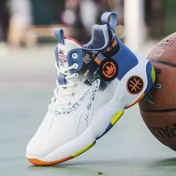 Мужская обувь, новая весенне-осенняя обувь для баскетбола на открытом воздухе с высоким берцем, молодежная спортивная обувь на платформе с нескользящей подошвой, кроссовки для бега, обувь для папы 39