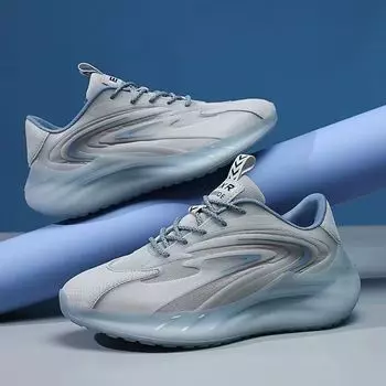 Мужская обувь, новая весенняя дышащая белая обувь, повседневные кроссовки, легкая мужская обувь на толстой подошве 39