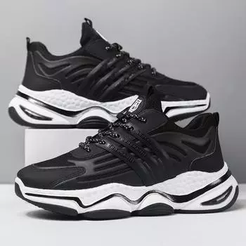 Мужская обувь, новая весенняя студенческая повседневная спортивная обувь для бега, летающая тканая сетка для бега, студенческая мужская обувь 39