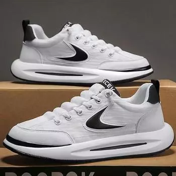 Мужская обувь, новая весенняя удобная и дышащая, маленькая белая мужская обувь для отдыха на открытом воздухе, модная, мягкая подошва, легкая, спортивная обувь, производитель 39