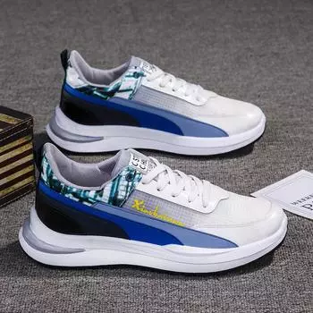 Мужская обувь, новинка 2023 года, модные кроссовки, универсальные кроссовки на мягкой подошве, дышащая повседневная обувь, трендовая обувь 39 зелёный