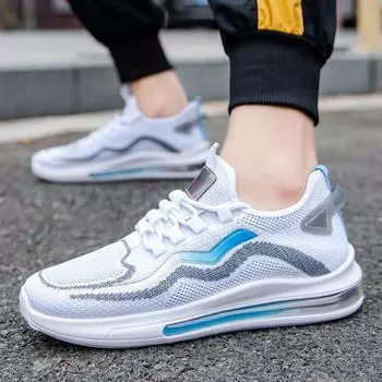 Мужская обувь. Новинка 2023 года. Мужские кроссовки. Кроссовки для бега. Туфли из дышащей сетки. Модная трендовая повседневная обувь. 39