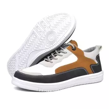 Мужская обувь, новинка 2024 года, модные мужские кроссовки, кожаная обувь, удобная легкая повседневная обувь, обувь для уличной ходьбы, большие размеры 46 39 белый