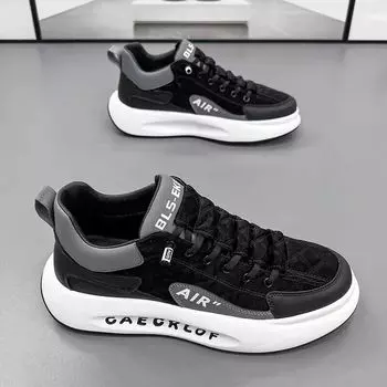 Мужская обувь, новые дышащие ленивые туфли, мужские трендовые белые туфли на платформе, спортивная обувь для сноуборда, папины туфли 39