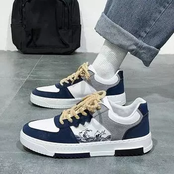 Мужская обувь, новые дышащие маленькие белые туфли, корейская версия, трендовая универсальная повседневная обувь, износостойкие кроссовки, обувь для доски 39