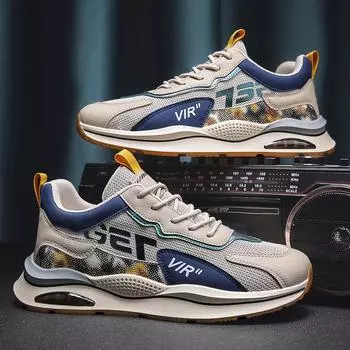 Мужская обувь Новые дышащие спортивные повседневные кроссовки с сеткой 39
