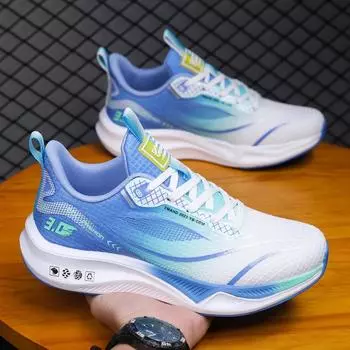 Мужская обувь, новые кроссовки с тканой сеткой, модная брендовая весенняя повседневная обувь 39