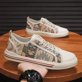 Мужская обувь, новые летние повседневные универсальные дышащие однопедальные мужские парусиновые туфли, модные спортивные туфли на плоской подошве 39 белый