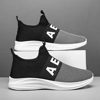 Мужская обувь Новые модные дышащие кроссовки на шнуровке с мягкой подошвой повседневные модные кроссовки 40 серый